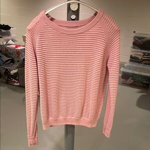 lululemon pink haze pointelle sweater XL